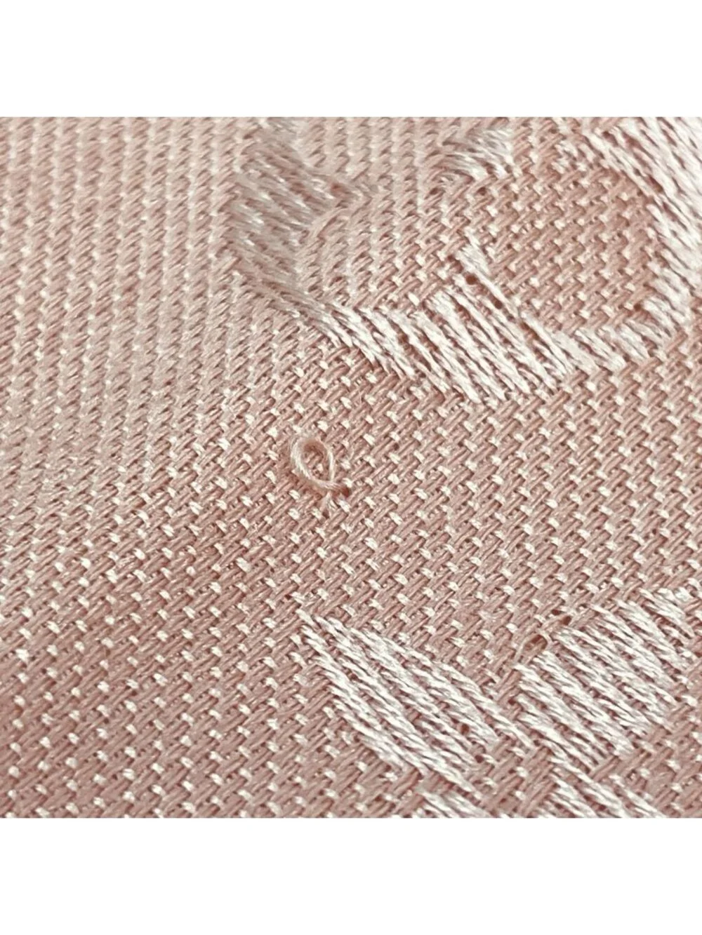 Louis Vuitton Monogram Shawl Silk Wool Pink Scarf